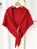 Knitted Cape w/ Buckle Detailing